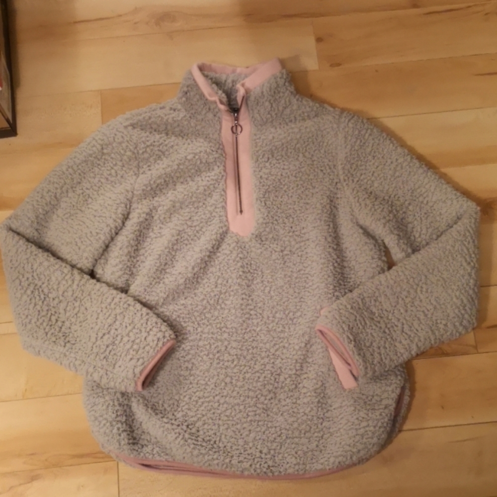Cozy faux sherpa sweater